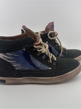 Inkkas Bald Eagle Suede Camping Boots  Unisex Mens 8 Womens 10 Bird W